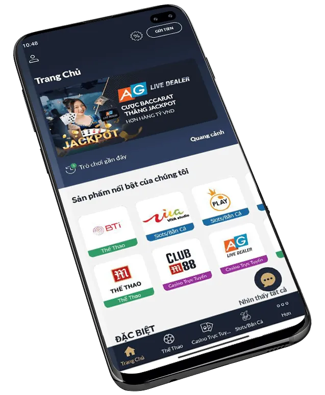 Người chơi nhận thưởng chào mừng